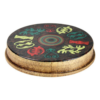 Remo Remo - MO-2512-SD-0024 - Drumhead, M2 Type, Skyndeep, Adinkra Graphic, 12" Diameter, 2.5" Collar
