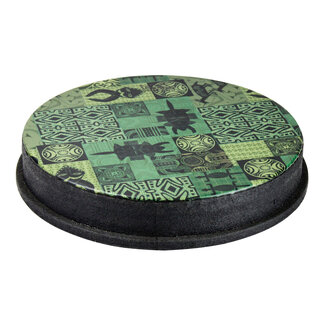 Remo Remo - MO-2514-SD-0032 - Drumhead, M2 Type, Skyndeep, Green Kinte Graphic, 14" Diameter, 2.5" Collar