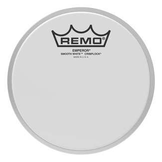 Remo Remo - BE-0206-MP- - Batter, Crimplock, Emperor, Smooth White, 6" Diameter