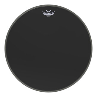 Remo Remo - P3-1018-ES- - Bass Drum, Powerstroke 3, Ebony, 18" Diameter, 5" Black Dynamo