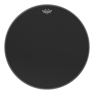 Remo Remo - P3-1022-ES- - Bass Drum, Powerstroke 3, Ebony, 22" Diameter, 5" Black Dynamo