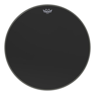 Remo Remo - P3-1023-ES- - Bass Drum, Powerstroke 3, Ebony, 23" Diameter, 5" Black Dynamo