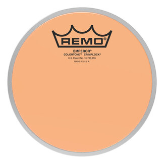 Remo Remo - BE-0306-CT-OGMP - Batter, Emperor, Colortone, Crimplock, 6" Diameter, Orange