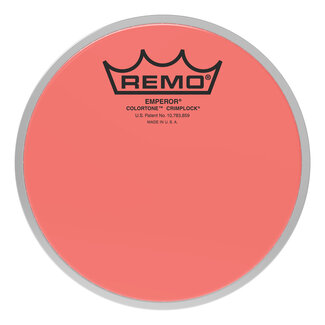 Remo Remo - BE-0306-CT-RDMP - Batter, Emperor, Colortone, Crimplock, 6" Diameter, Red