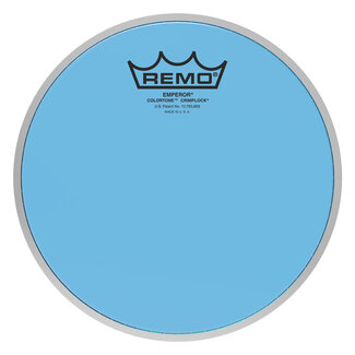 Remo Remo - BE-0308-CT-BUMP - Batter, Emperor, Colortone, Crimplock, 8" Diameter, Blue