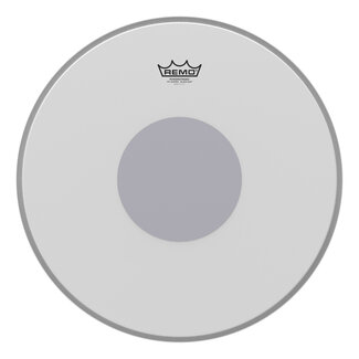 Remo Remo - P3-1118-10- - Bass Drum, Powerstroke 3, Coated, 18" Diameter, No Stripe, Bottom Black Dot