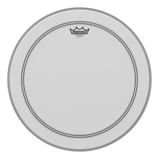 Remo Remo - P3-1118-C2- - Bass Drum, Powerstroke 3, Coated, 18" Diameter, 2-1/2" Impact Patch