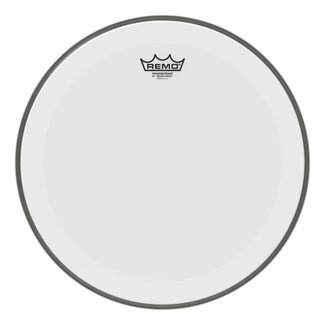 Remo Remo - P3-1216-C1- - Bass Drum, Powerstroke 3, Smooth White, 16" Diameter, Dynamo, No Stripe