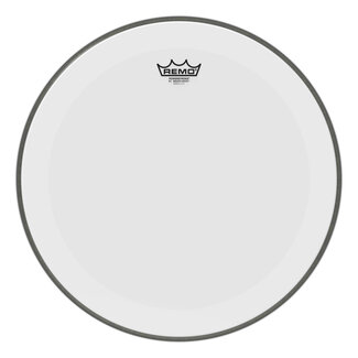 Remo Remo - P3-1218-C1- - Bass Drum, Powerstroke 3, Smooth White, 18" Diameter, Dynamo, No Stripe