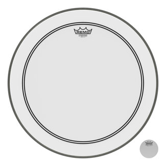 Remo Remo - P3-1220-C2- - Bass Drum, Powerstroke 3, Smooth White, 20" Diameter, 2-1/2" Impact Patch