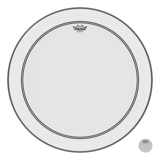 Remo Remo - P3-1226-C2- - Bass Drum, Powerstroke 3, Smooth White, 26" Diameter, 2-1/2" Impact Patch