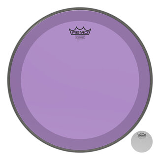 Remo Remo - P3-1316-CT-PU - Bass Drum, Powerstroke 3, Colortone, 16" Diameter, No Striping, Purple