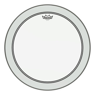 Remo Remo - P3-1318-C2- - Bass Drum, Powerstroke 3, Clear, 18" Diameter, 2-1/2" Impact Patch