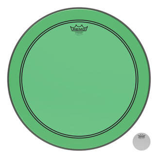 Remo Remo - P3-1318-CT-GN - Bass Drum, Powerstroke 3, Colortone, 18" Diameter, Green