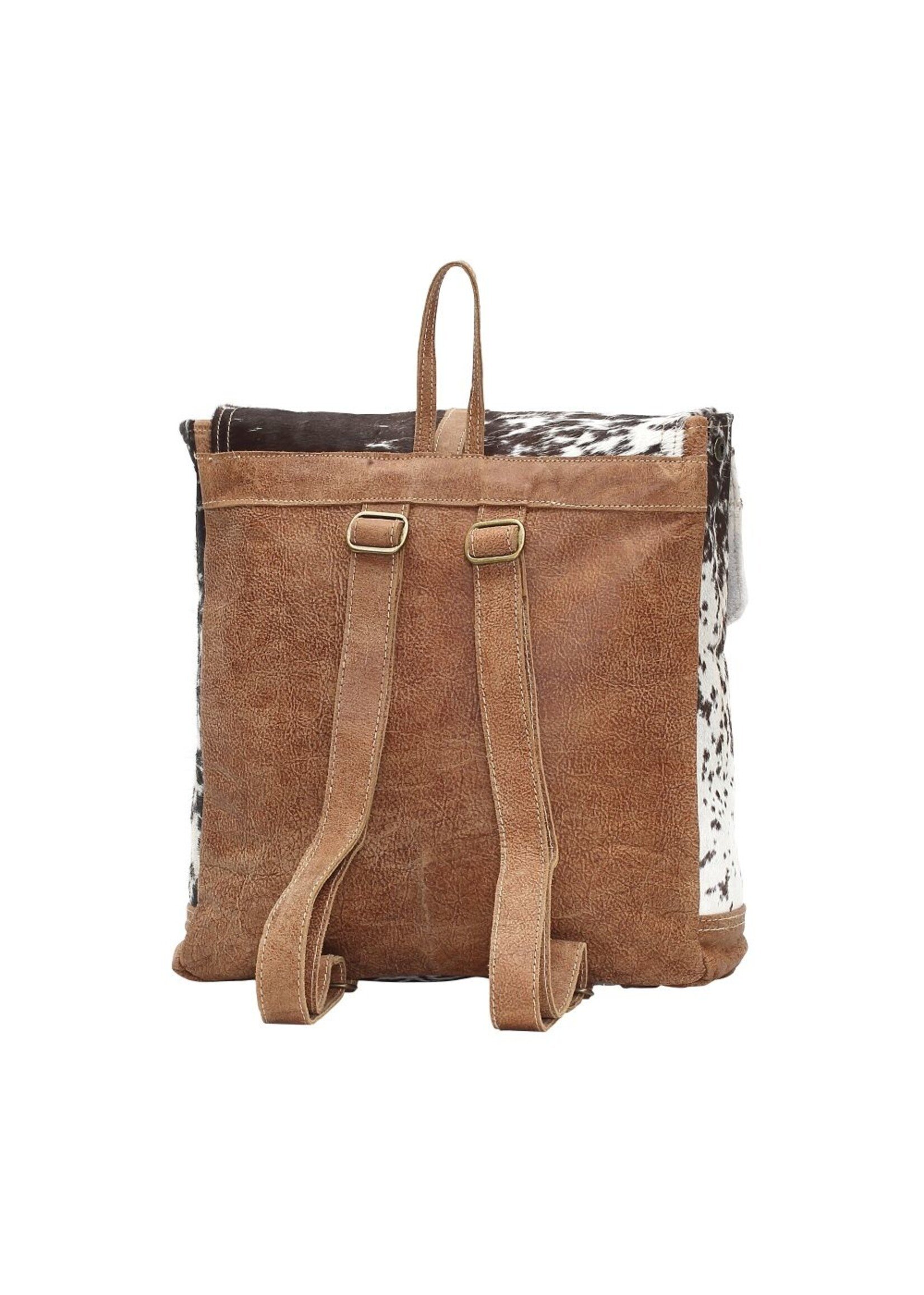 Myra Bag HAIR-ON BACKPACK/SLING BAG Hand Tooled MyrA