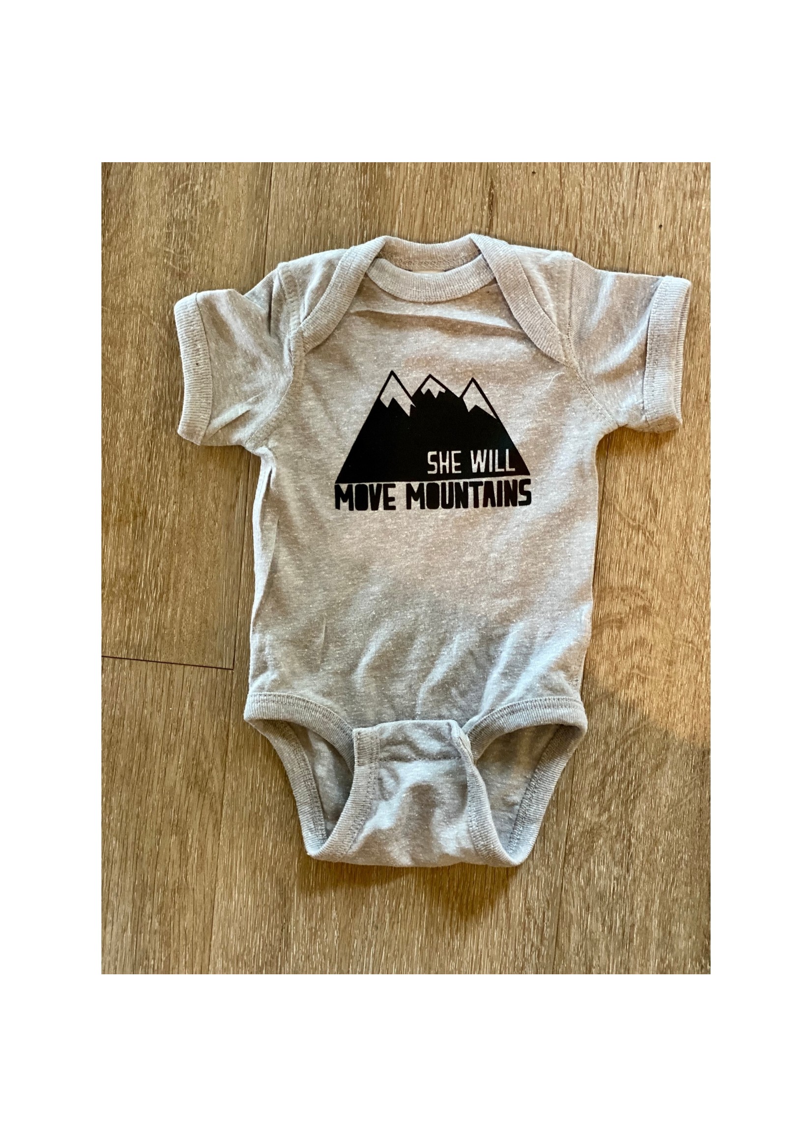 Made of Mountains She Will Onesie