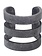 Matte Grey Buffalo Horn Cuff