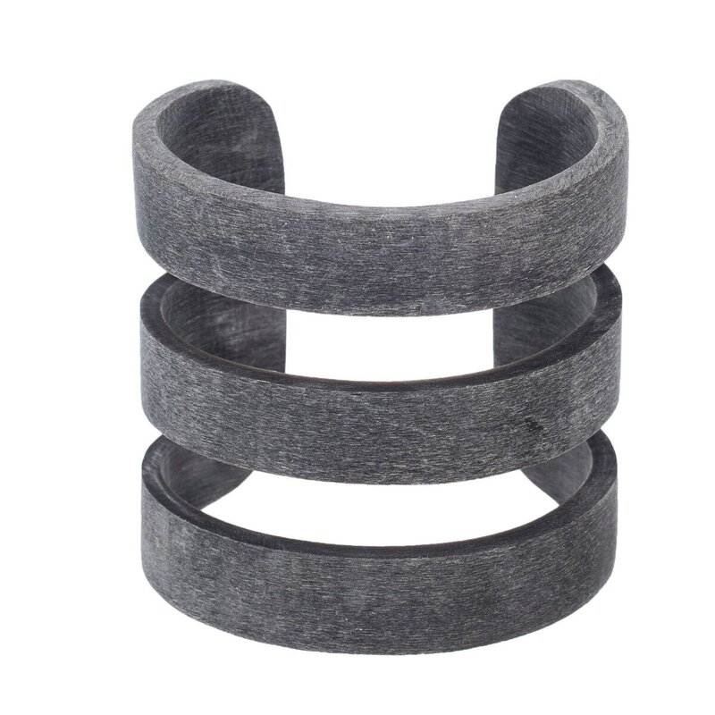 Matte Grey Buffalo Horn Cuff