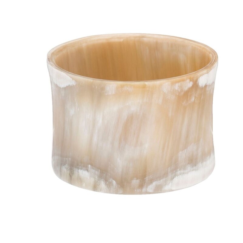 Large Concave Buffalo Horn Bangle