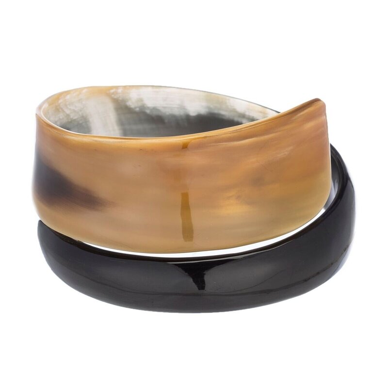 Buffalo Horn Wrap Bangle