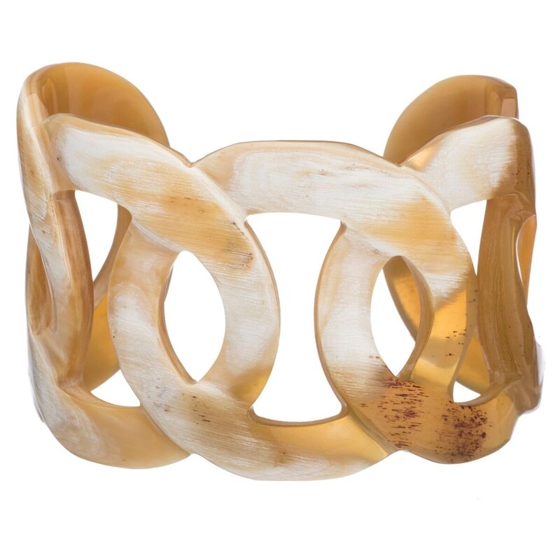 Buffalo Horn Circle Cuff
