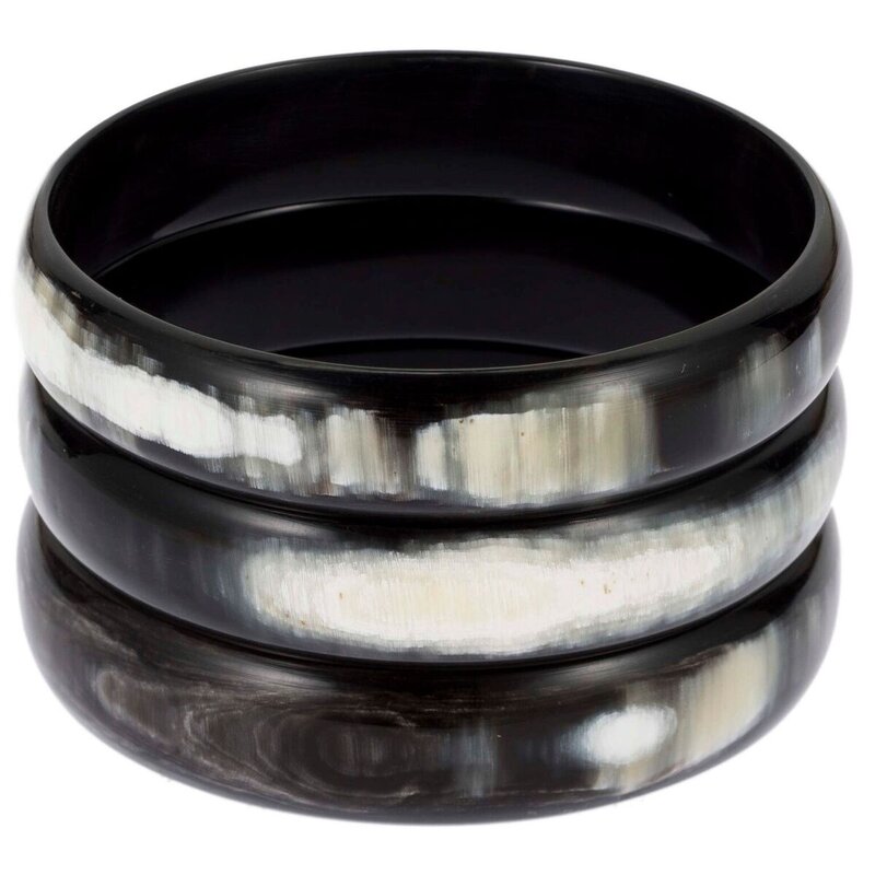 Black Buffalo Horn Bangle