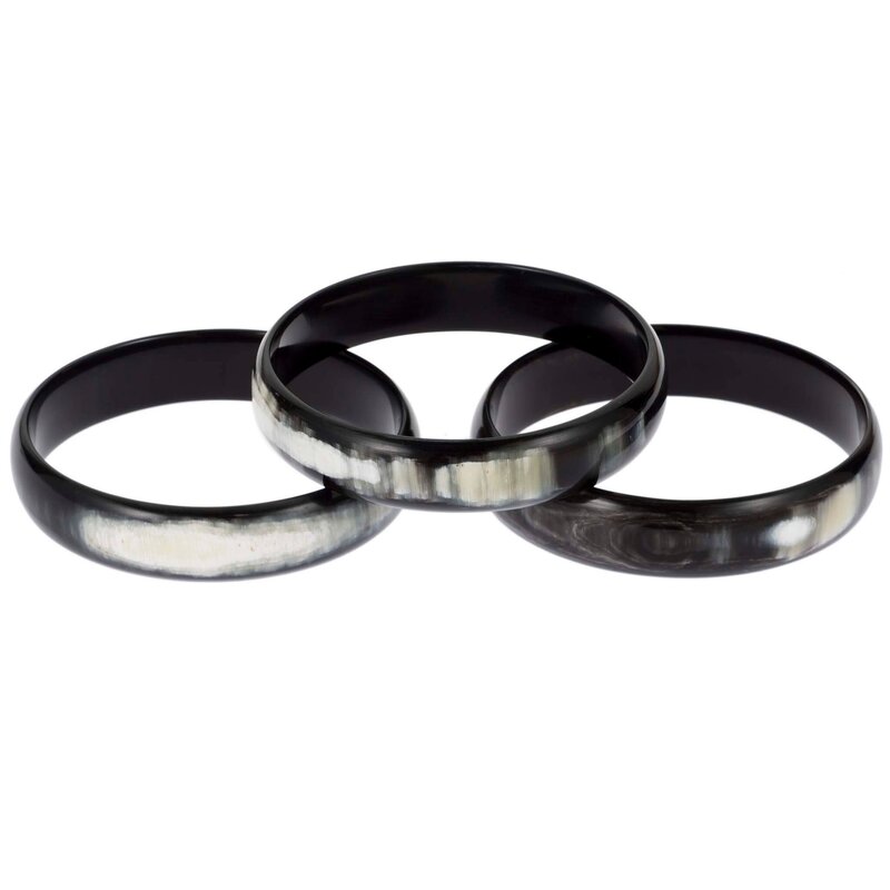 Black Buffalo Horn Bangle