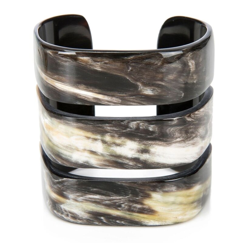 Black Triple Band Cuff