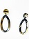 Oval Buffalo Horn Earrings