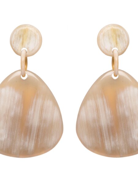 Buffalo Horn Earrings-CTE41
