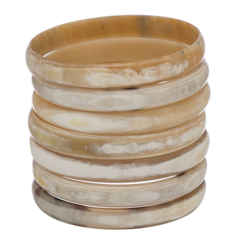 Light Buffalo Horn Bangle