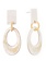 Geometric Buffalo Horn Earring