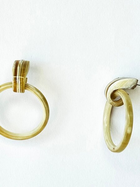 Buffalo Horn Earring- CTE90