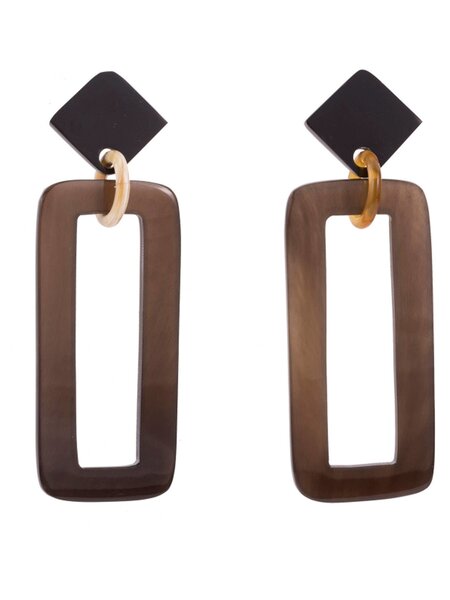 Buffalo Horn Earrings-CTE35