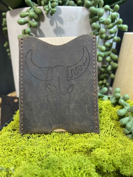 BUFFALO LEATHER HANDMADE  Wallet - Black    PaHi