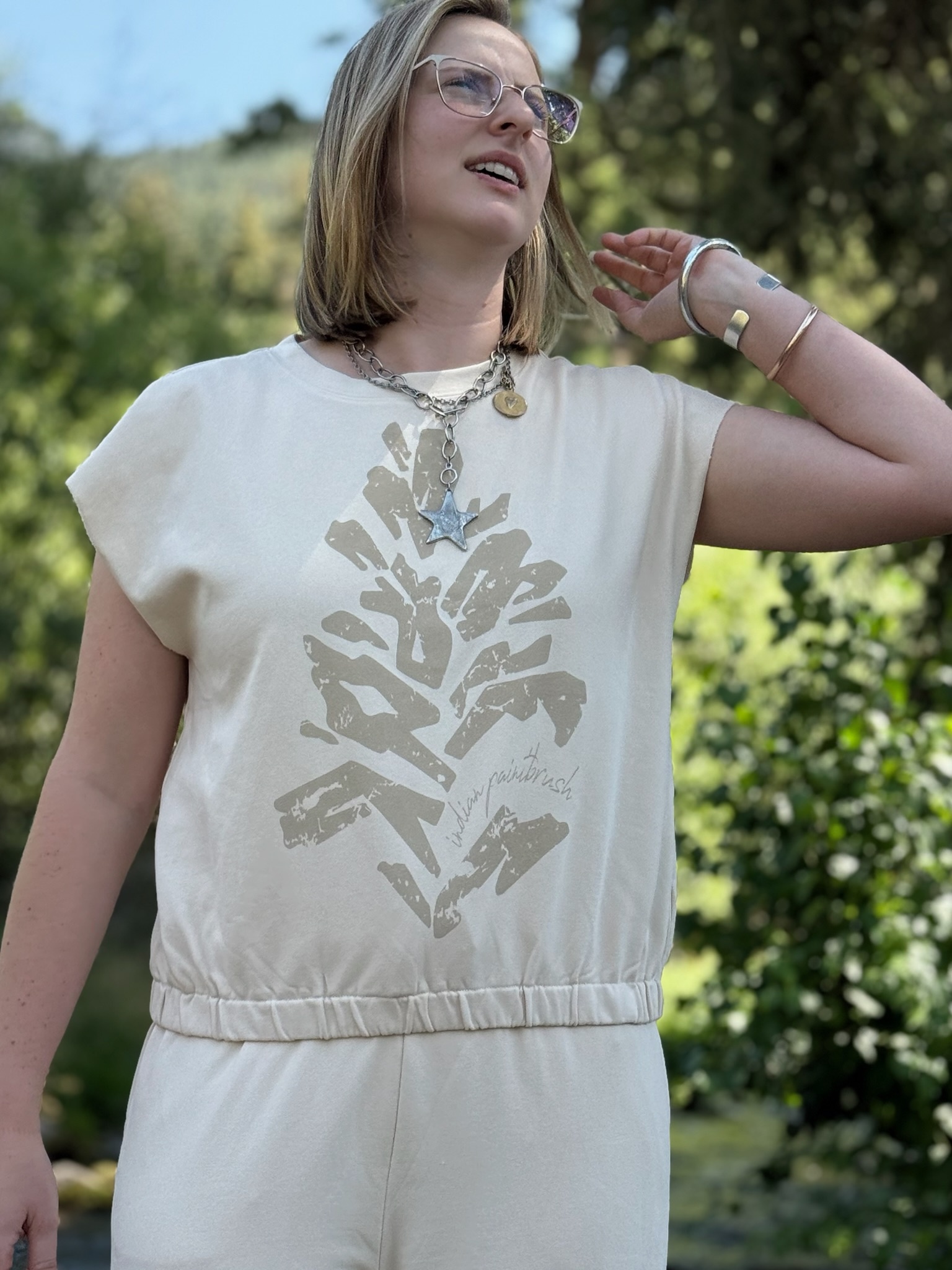 PATCHY PAINTBRUSH   Top/ Pants Set