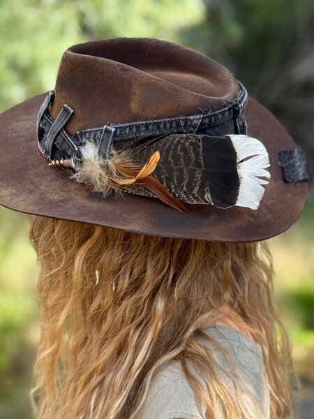 EMBER + ASH Wool & Leather Hat by ShadyBiz