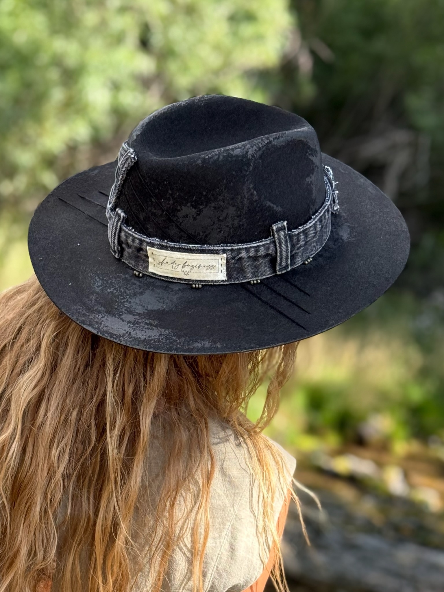 PEWTER BUFFALO Wool & Leather Hat by Kayla