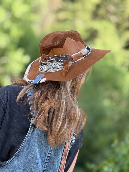 MOUNTAIN BOUND Leather Hat by Kayla