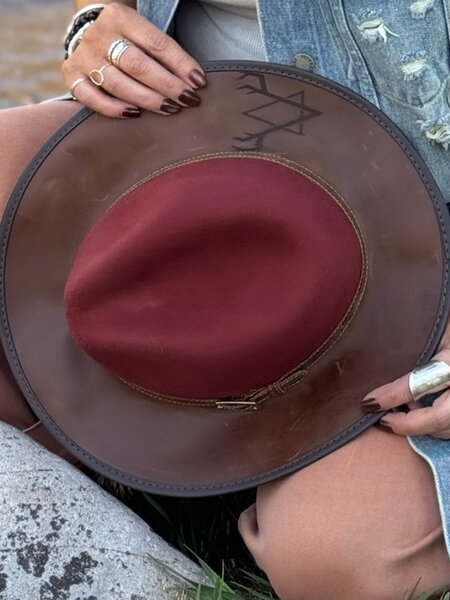 LEATHER & 100% WOOL SUMMIT Hat