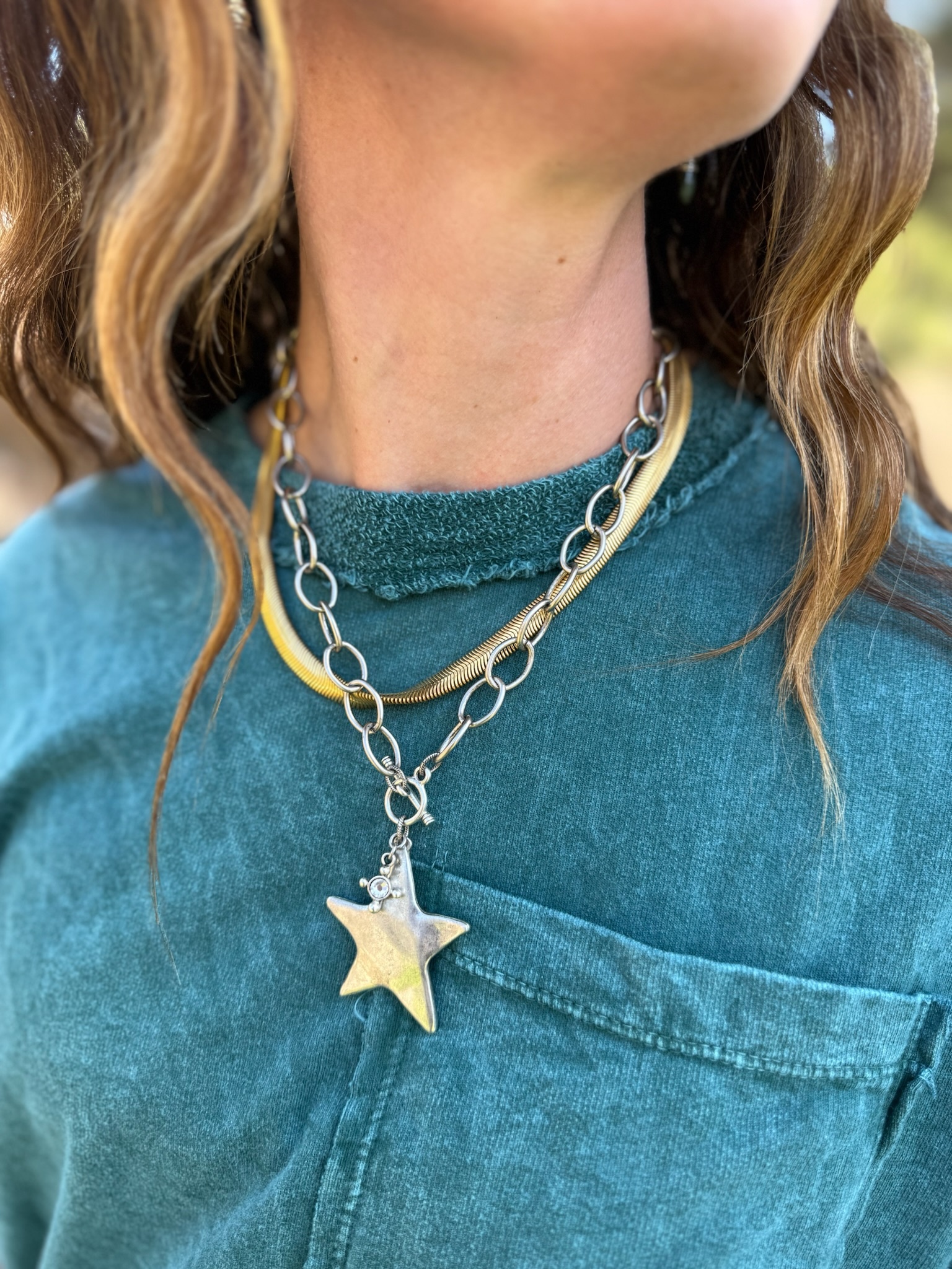 CHUNKY STAR OF THE VALLEY Necklace