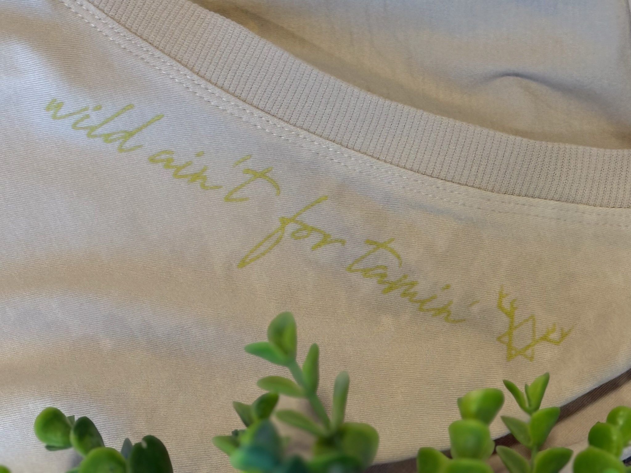 EMBELLISHED BISON V-neck Tshirt