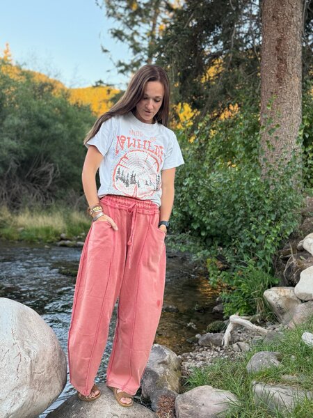 WIDE & WILD WYO Seamed Barrel Pants