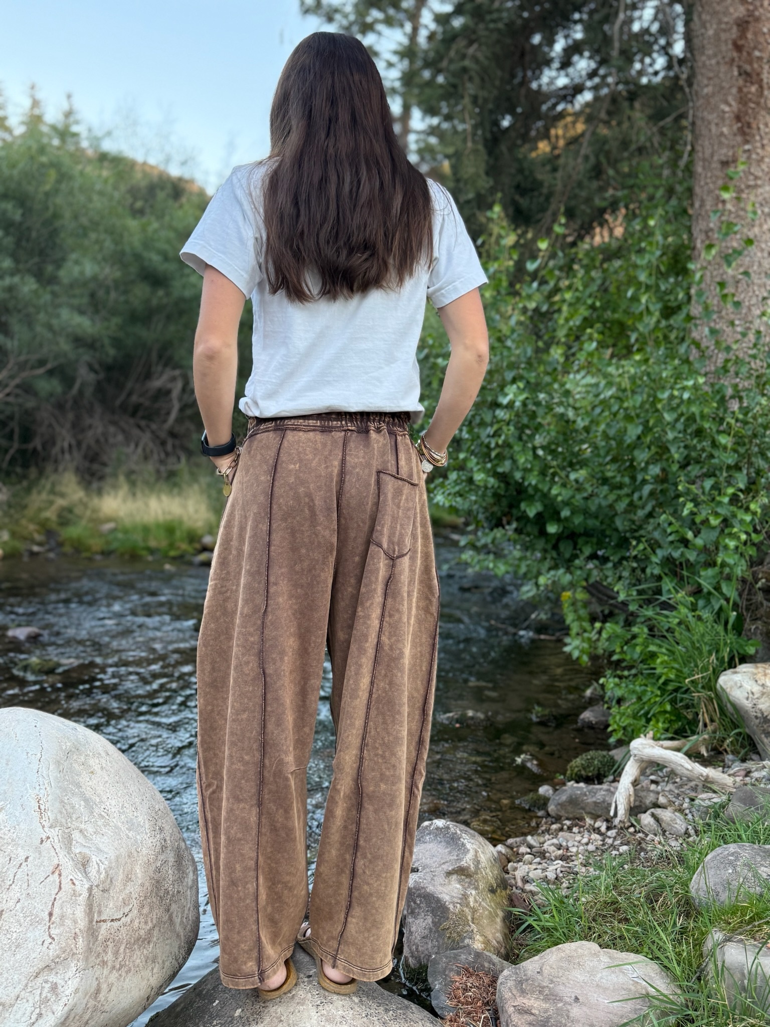 WIDE & WILD WYO Seamed Barrel Pants