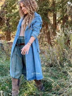 NO RAIN, NO FLOWERS Trench Coat Jacket