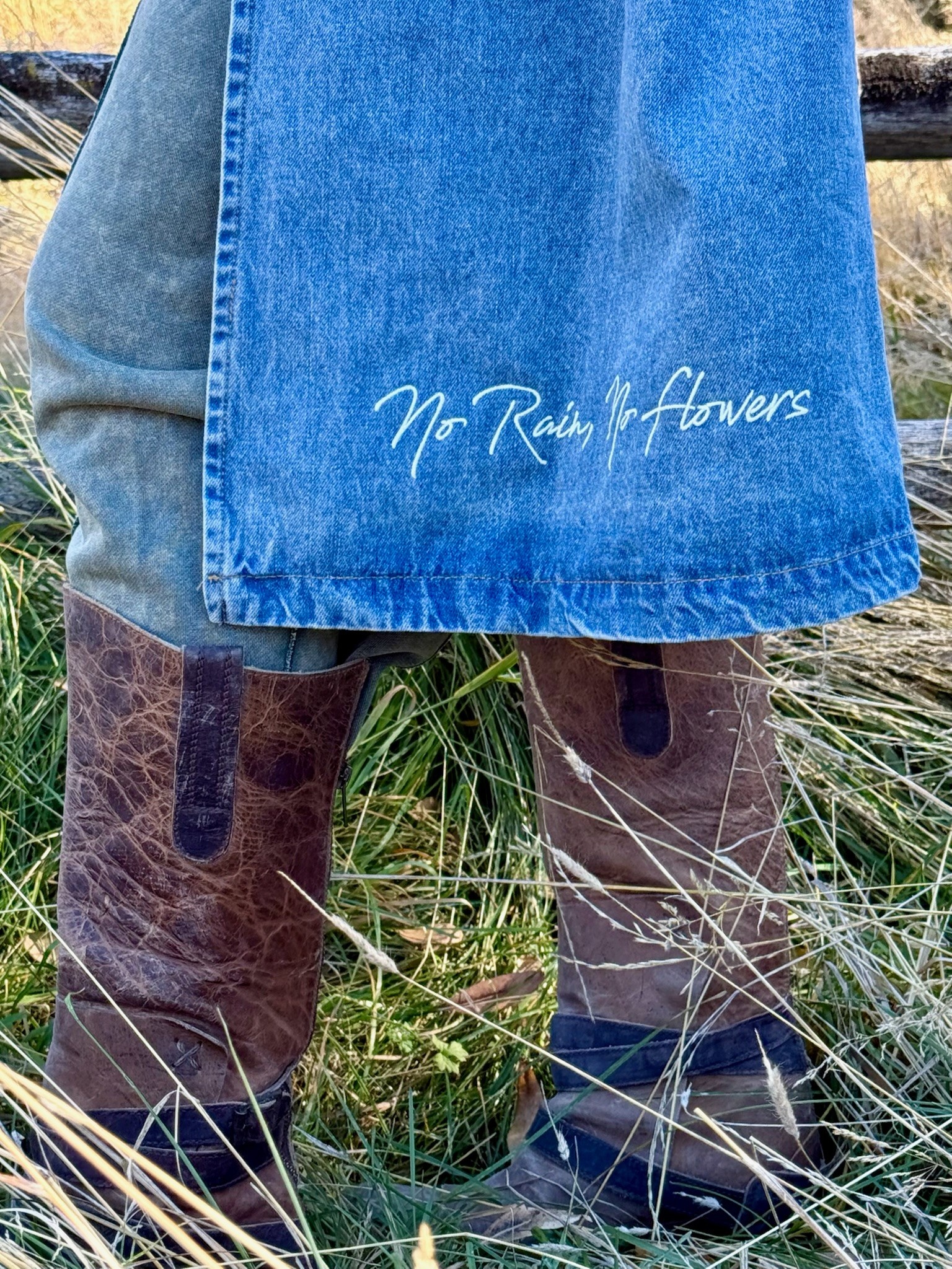 NO RAIN, NO FLOWERS Trench Coat Jacket