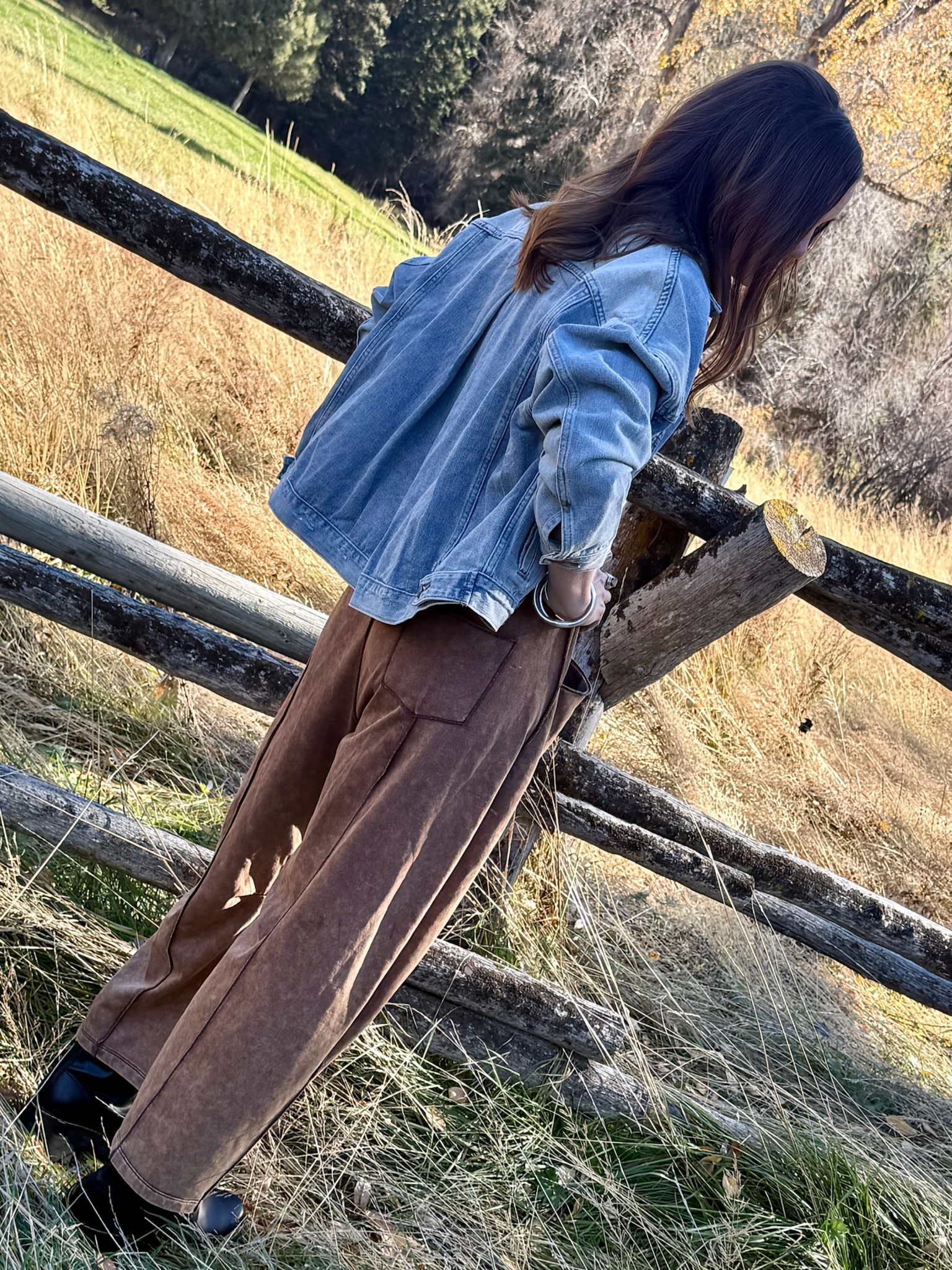 STAR OF 89 Oversized Back Pleated Jacket