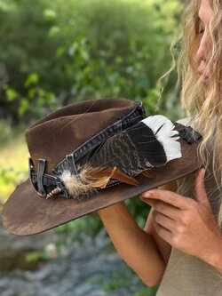 DUST + DENIM Wool & Leather Hat by ShadyBiz