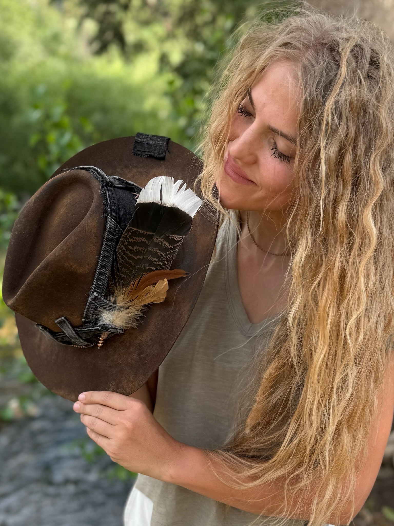 DUST & DENIM Wool & Leather Hat by Kayla