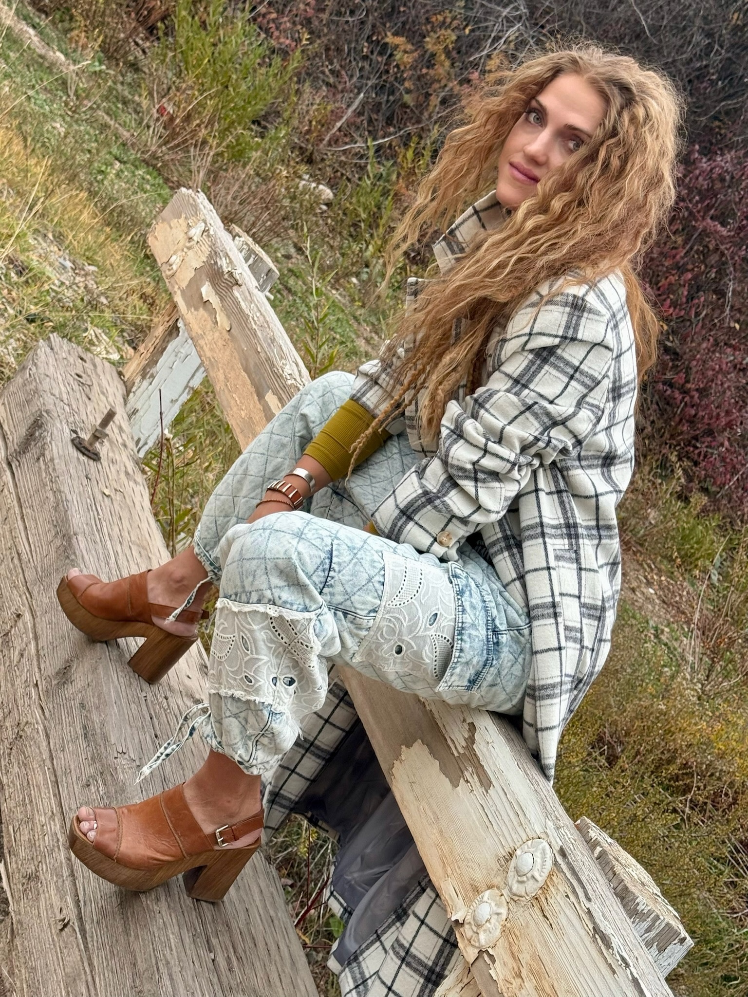 BOOT-SCOOTIN' BLUE QUILTED Joggers Pants   PoL